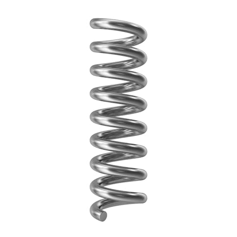 Metal spring. Image Credit: Shutterstock.com/Mechanic3D