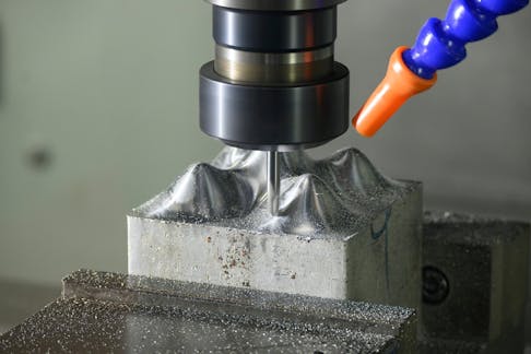End milling operation. Image Credit: Shutterstock.com/Pixel B