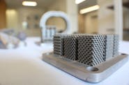 3D printed metal lattice structures in DMLS stainless steel