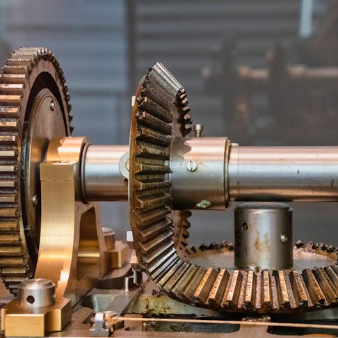 Bevel edge gear. Image Credit: Shutterstock.com/Craig Russell