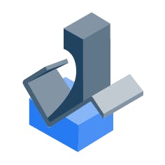 illustration representing sheet metal bending