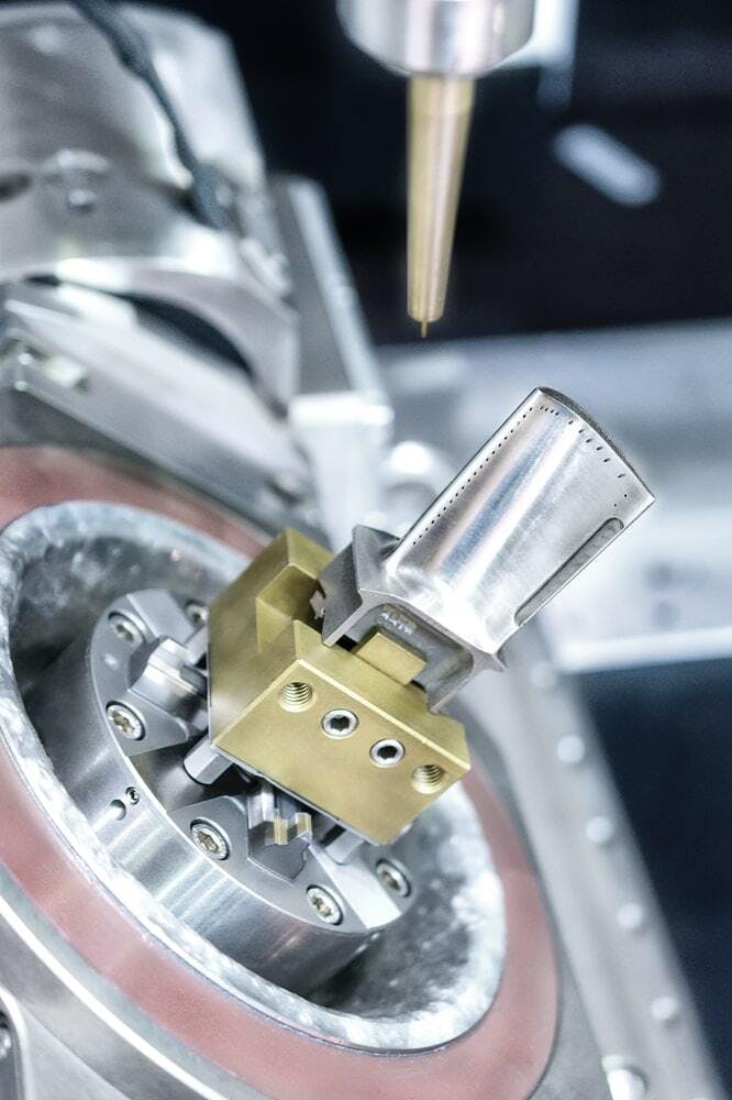 edm machine making small holes