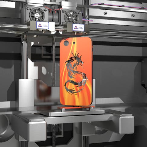 3D printed phone case. Image Credit: Shutterstock.com/Stephane Masclaux