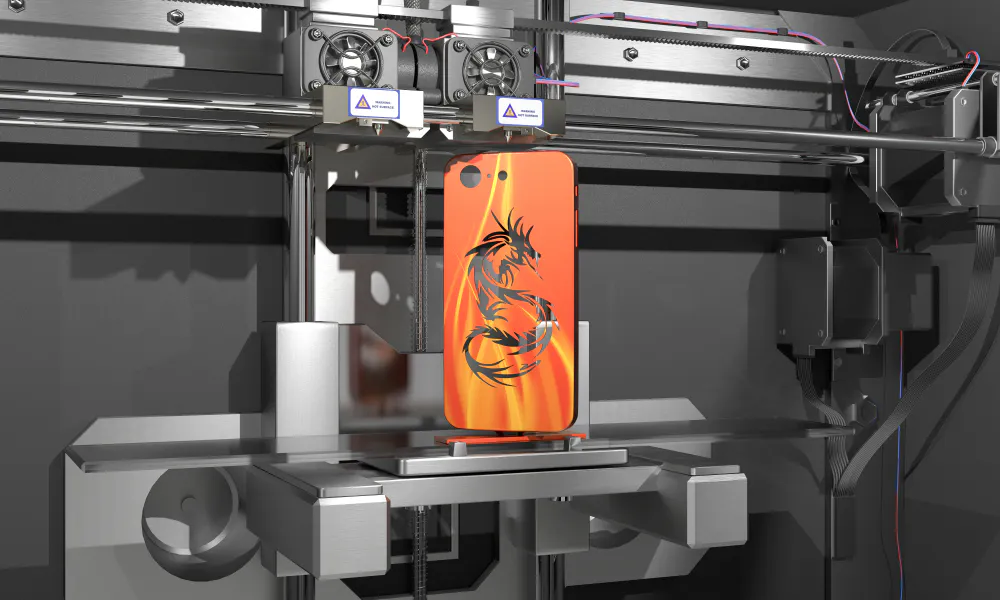 3D printed phone case. Image Credit: Shutterstock.com/Stephane Masclaux
