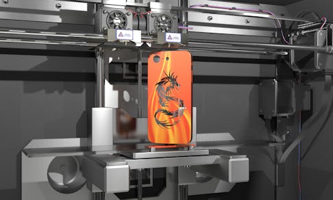 3D printed phone case. Image Credit: Shutterstock.com/Stephane Masclaux