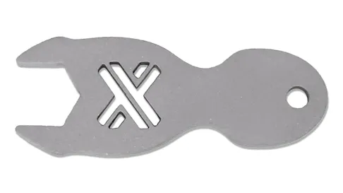 A sheet cut part with a bead blast finish