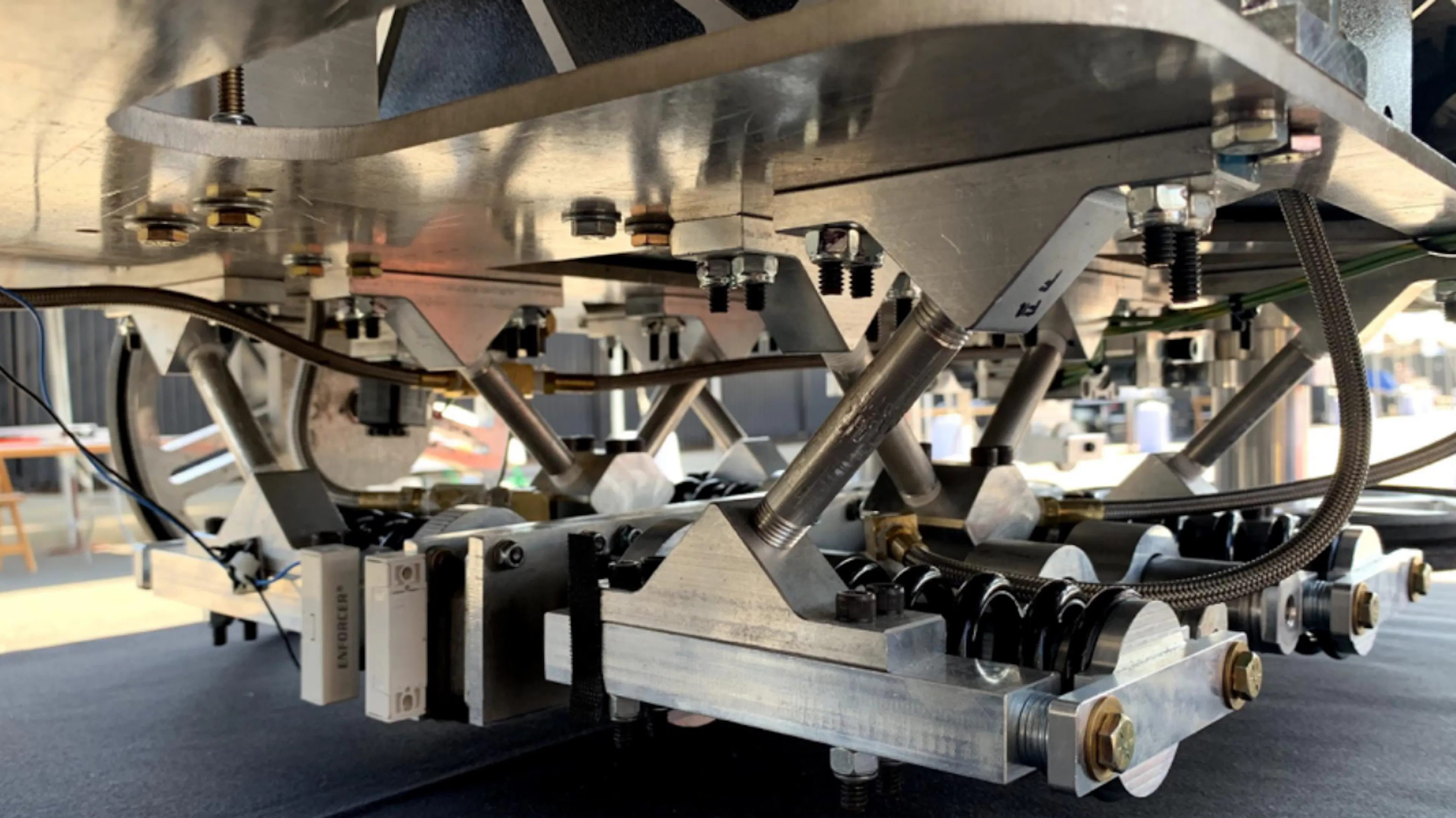 Final brake frames installed and ready for action