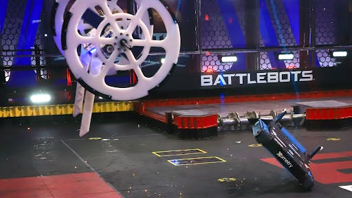 BattleBot Riptide sending competitor HUGE airborne