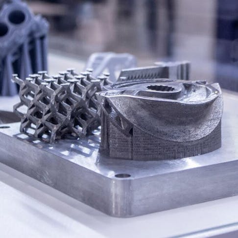 Metal 3D printed object. Image Credit: Shutterstock.com/MarinaGrigorivna