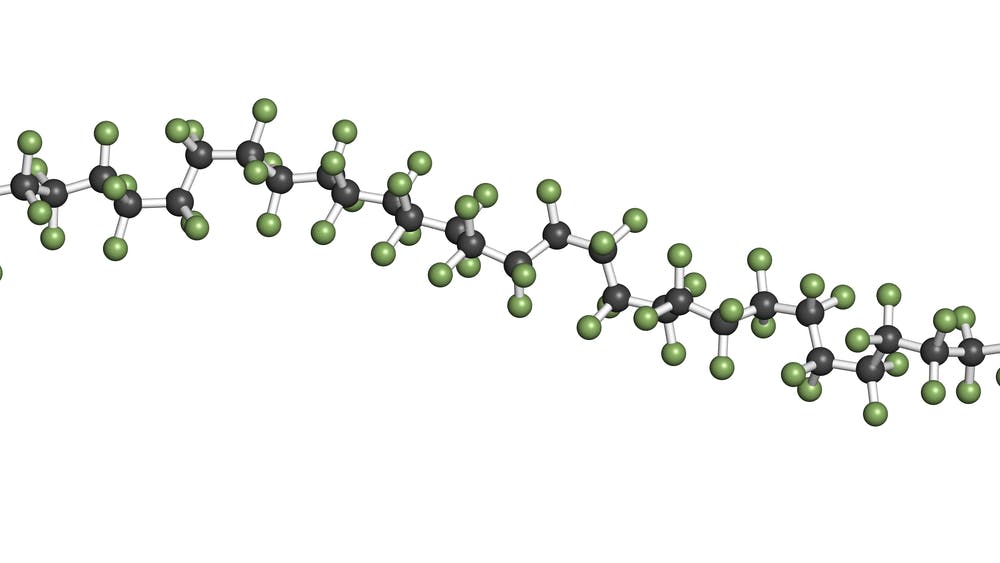 polytetrafluorethylene molecule