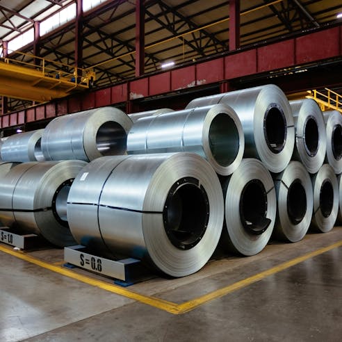 Galvanized steel. Image Credit: Shutterstock.com/Vladimir Mulder