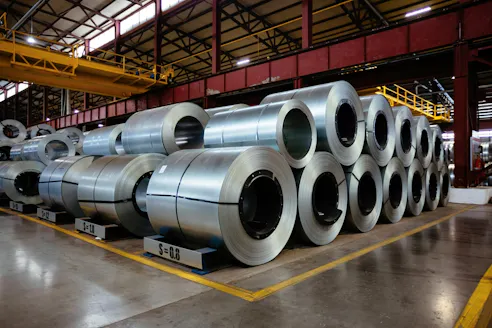 Galvanized steel. Image Credit: Shutterstock.com/Vladimir Mulder
