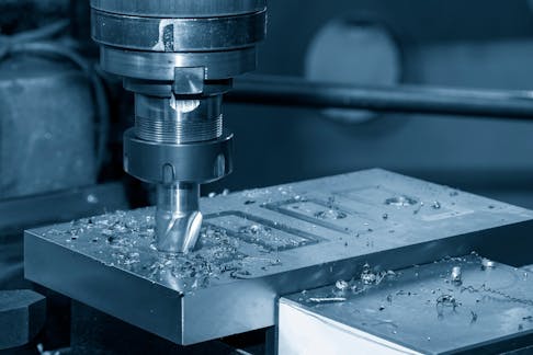 Milling machining. Image Credit: Shutterstock.com/Pixel B