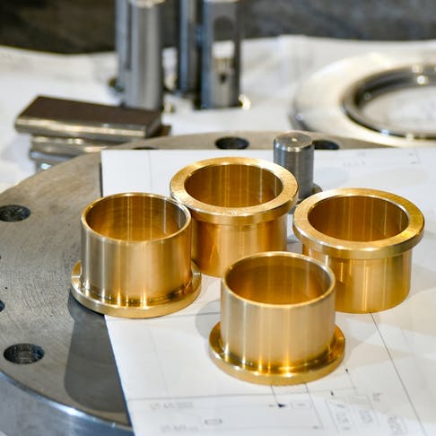 Bismuth bronze bushings. Image Credit: Shutterstock.com/Dovzhykov Andriy