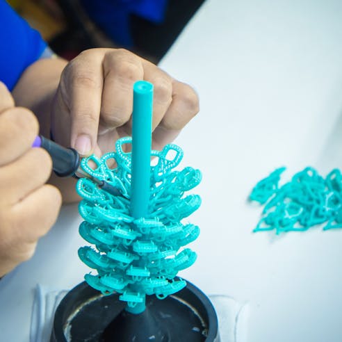 Investment casting wax tree. Image Credit: Shutterstock.com/STK_08