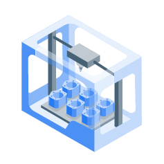 Commercial 3D printing icon