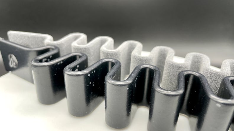 Vapor smoothing TPU rubber 3D prints