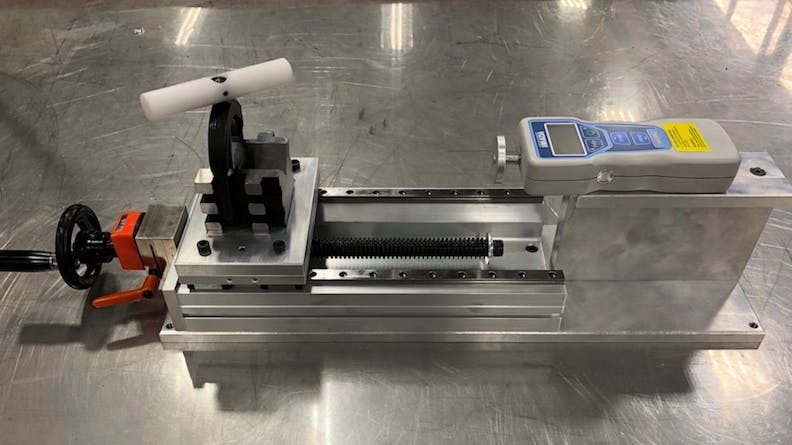 Xometry-manufactured assembly used to measure the displacement of car parts