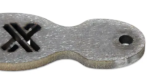 Separated sheet cut part with tabs removed