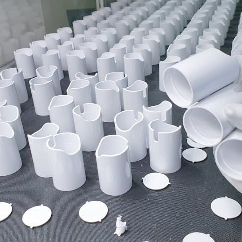 Plastic fabricated parts. Image Credit: Shutterstock.com/yohaken surasak