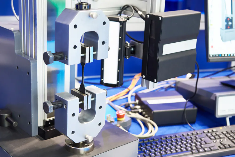 Testing metals for tensile. Image Credit: Shutterstock.com/Sergey Ryzhov