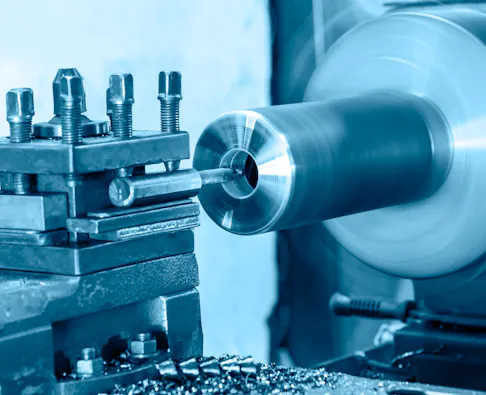 Metal milling machining. Image Credit: Shutterstock.com/muratart