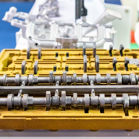 Shell molding camshafts. Image Credit: Shutterstock.com/Surasak_Photo