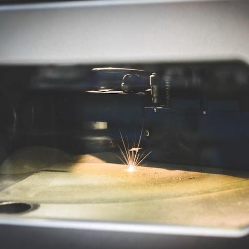 Object printed on metal 3d printer. Image Credit: Shutterstock.com/MarinaGrigorivna