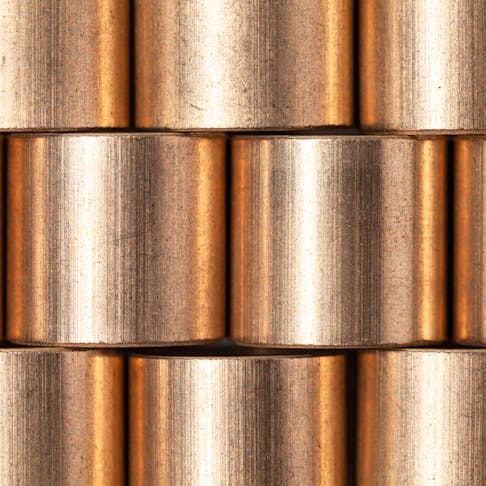 Bearings made of bronze alloy. Image Credit: Shutterstock.com/Evannovostro