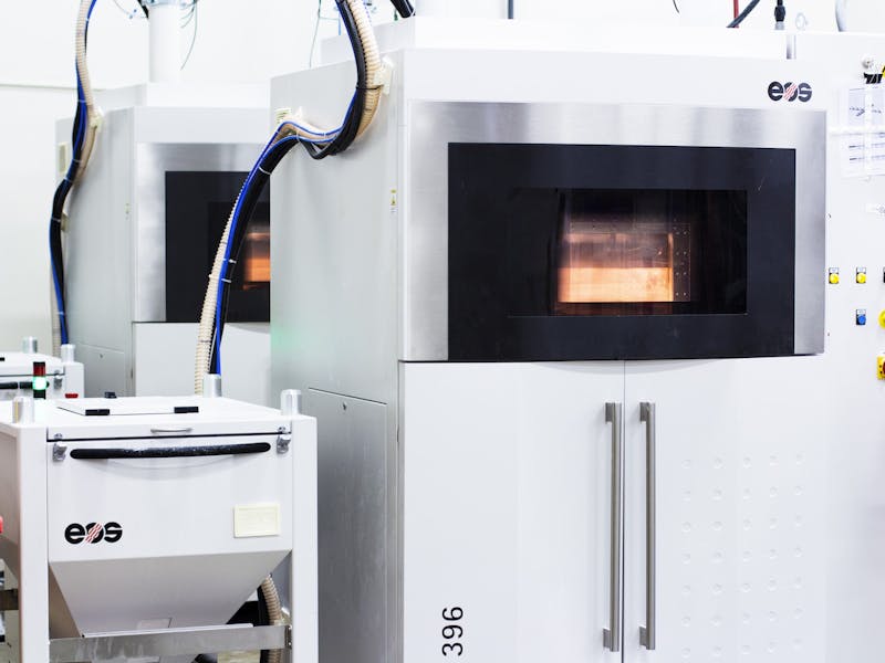 Industrial SLS 3D printers at Xometry
