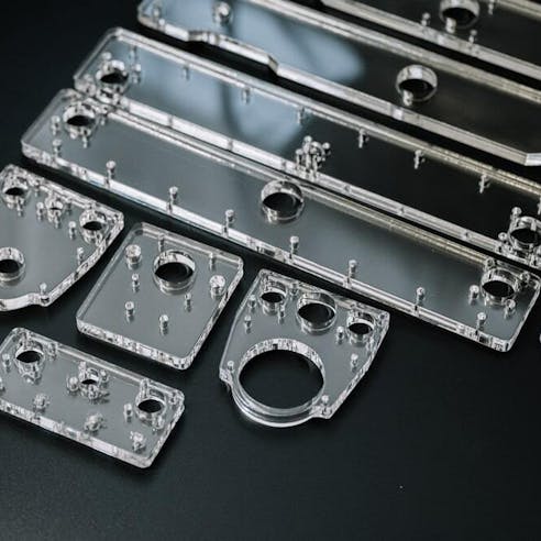 Laser cut plastic parts. Image Credit: Shutterstock.com/ValeriiaES