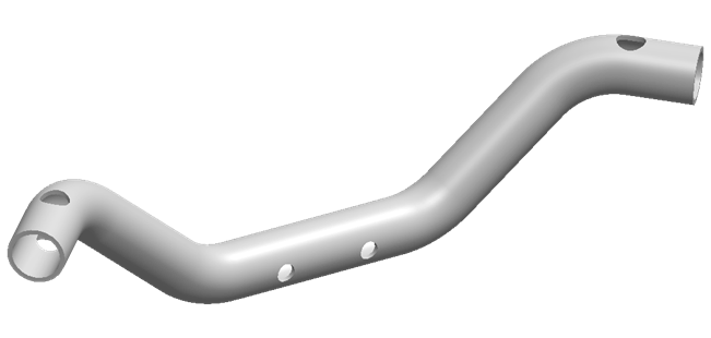 Custom tube bending outlet