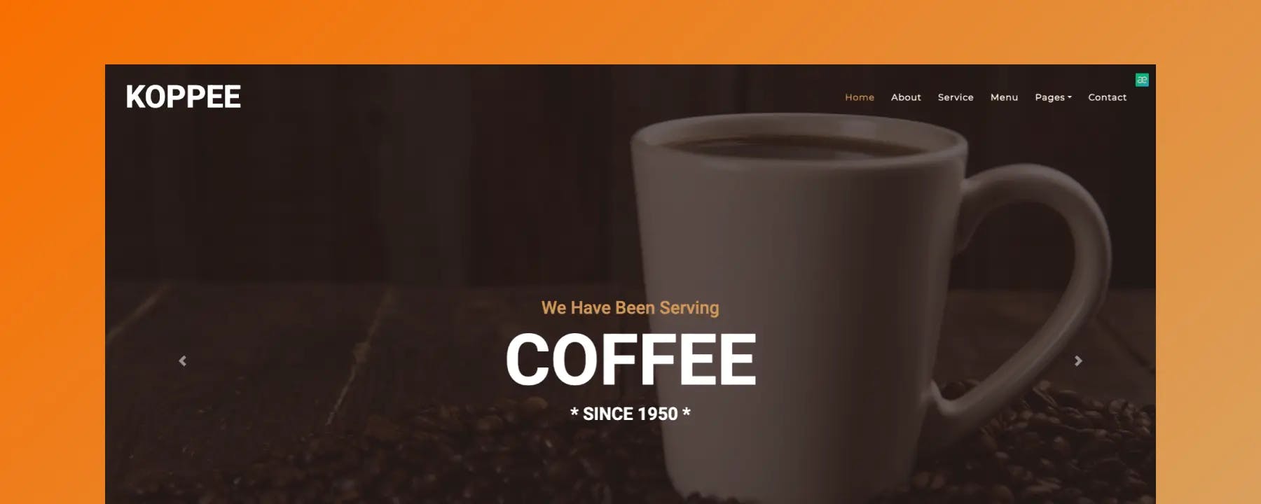 KOPPEE – Mẫu Website Quán Cà Phê Miễn Phí, Đẹp & Chuẩn Responsive