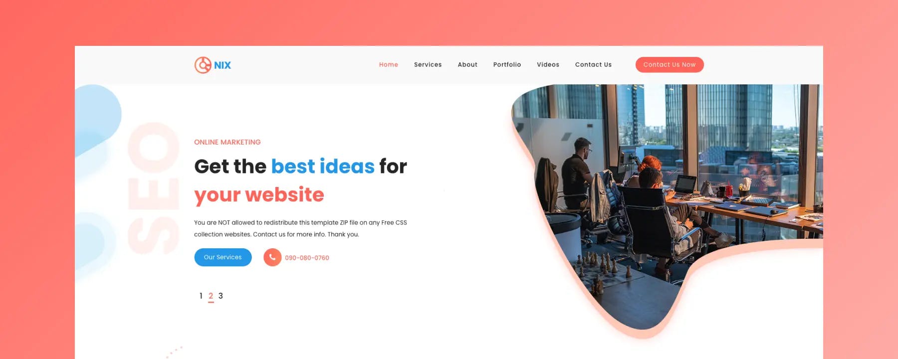 Onix Digital - Mẫu Website Marketing Miễn Phí