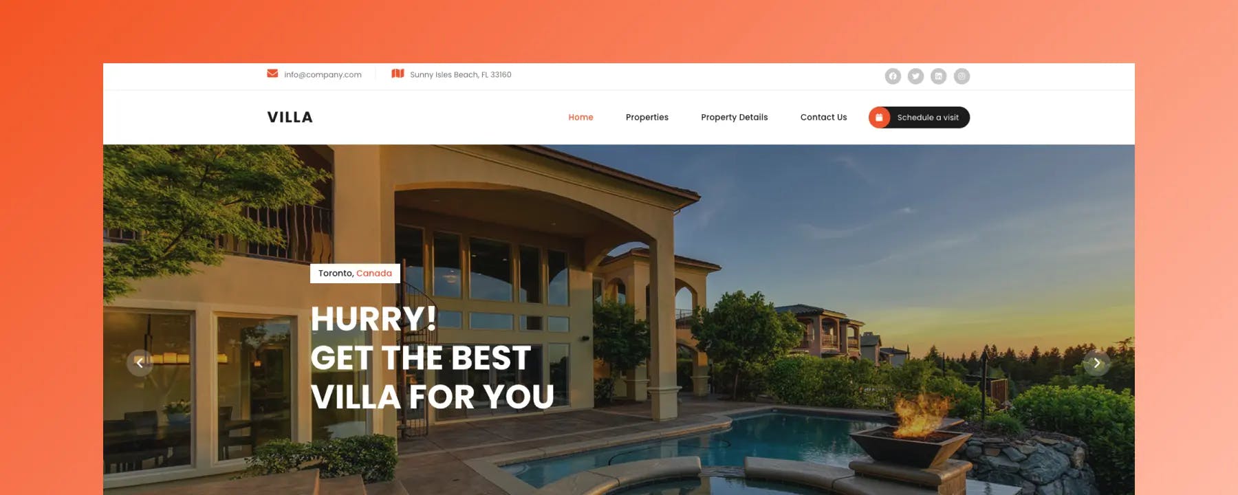 Villa Agency - Mẫu Website Khách Sạn Miễn Phí