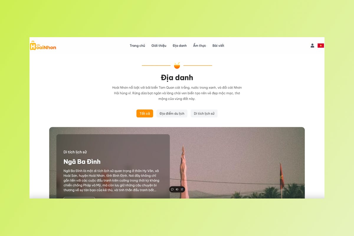 Hình ảnh trang địa danh - Hello Hoài Nhơn