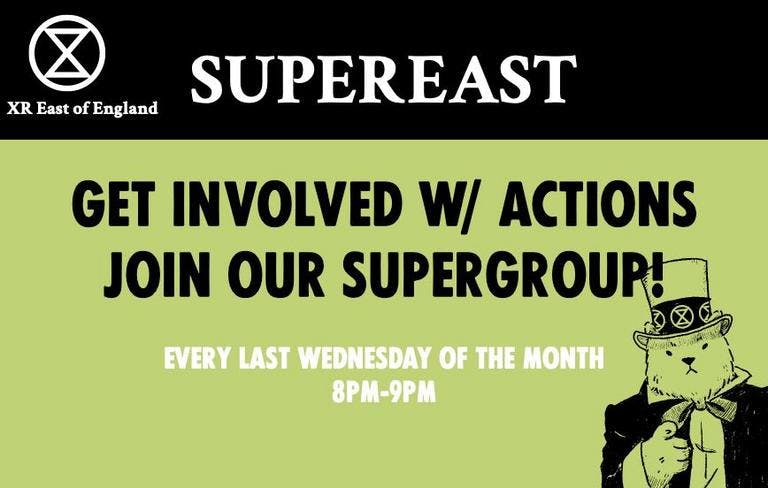 Supereast. Get involved with actions. Join our supergroup.