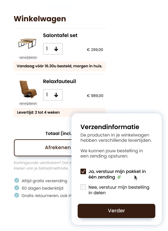 Orders toewijzen en verplaatsen