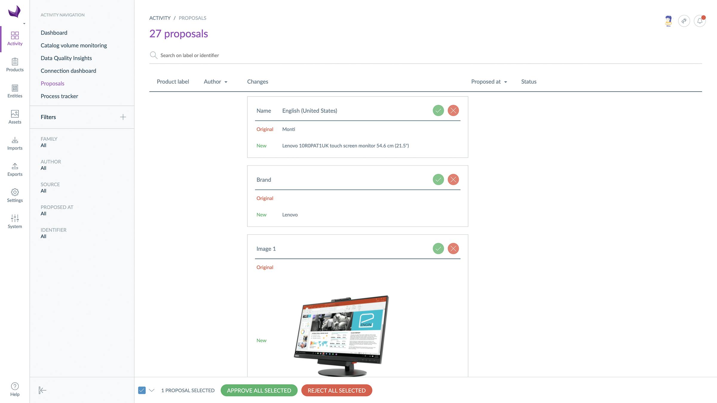 Validation workflow Akeneo