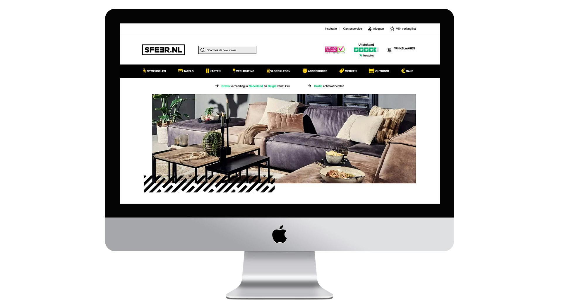 Sfeer.nl homepage