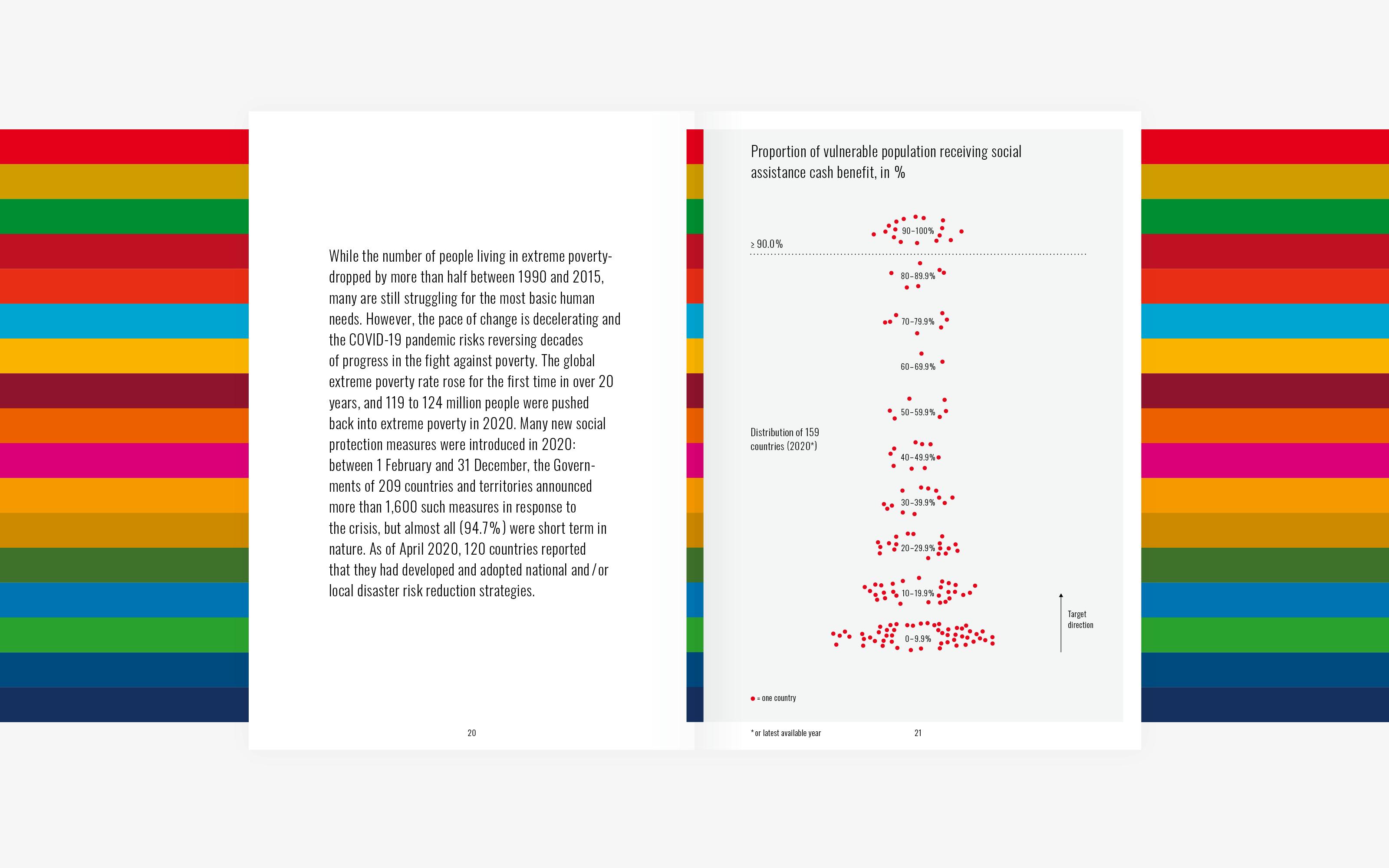 The 2030 Agenda for Sustainable Development was adopted by the United Nations in September 2015. Statistical data is a key element in the review of the 17 Sustainable Development Goals that set the agenda's target direction. How can data visualization help make this complex data accessible to a wide audience?