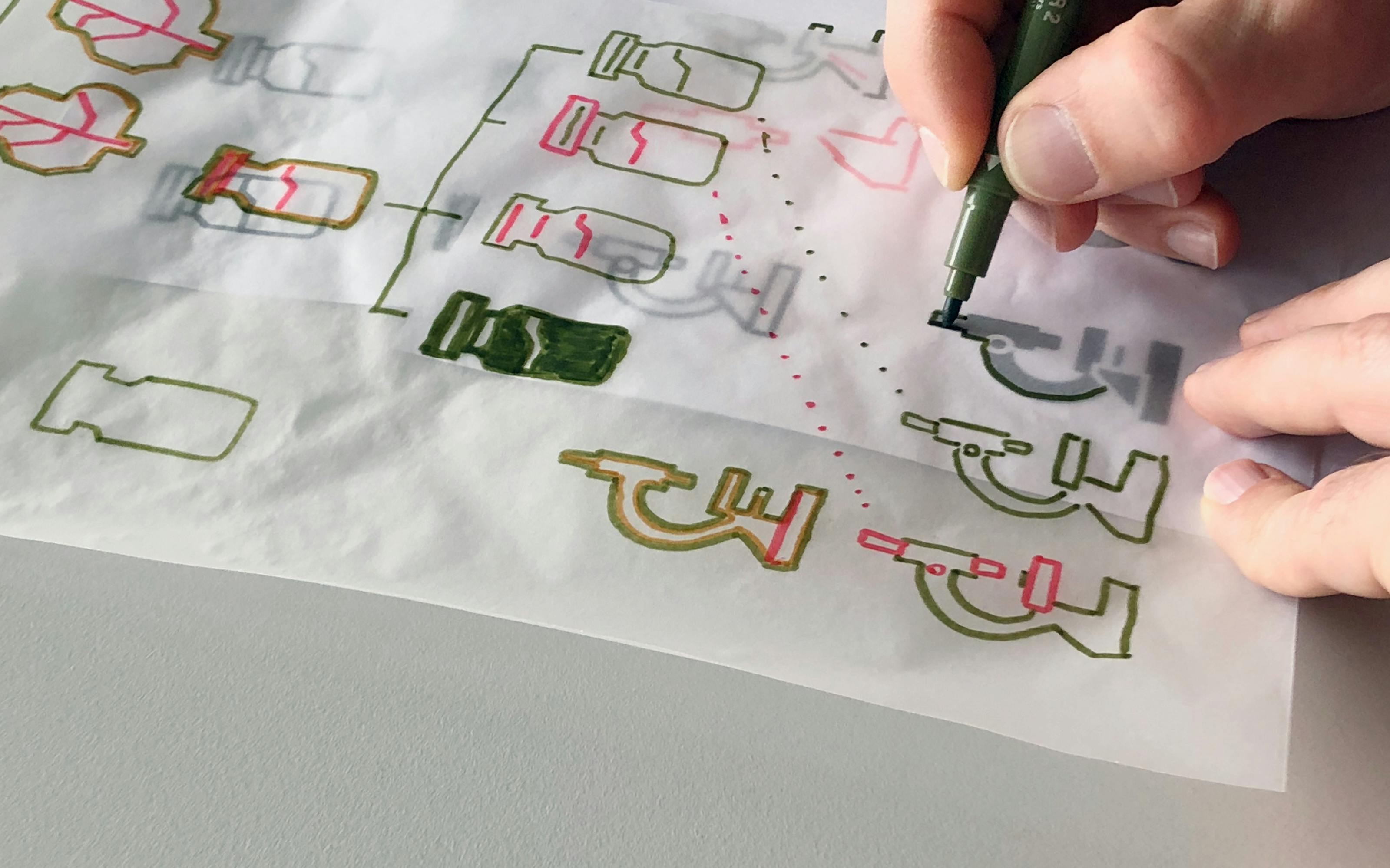 Sketching of roche robust icon system