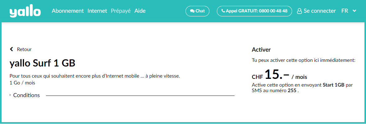 yallo - Acheter des packs complémentaires d’utilisation de données et ...