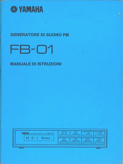 Yamaha FB01 Manual Italian