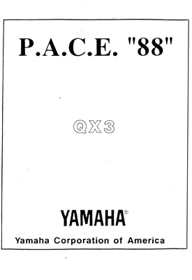 Yamaha QX3 Tech documents