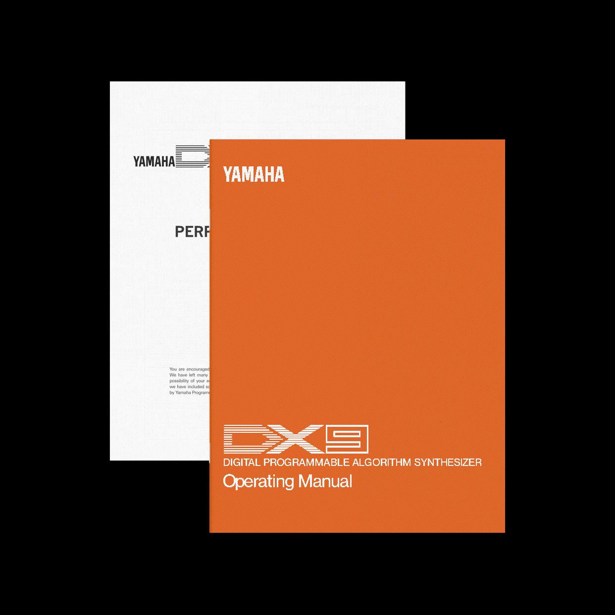 Yamaha DX9 manual