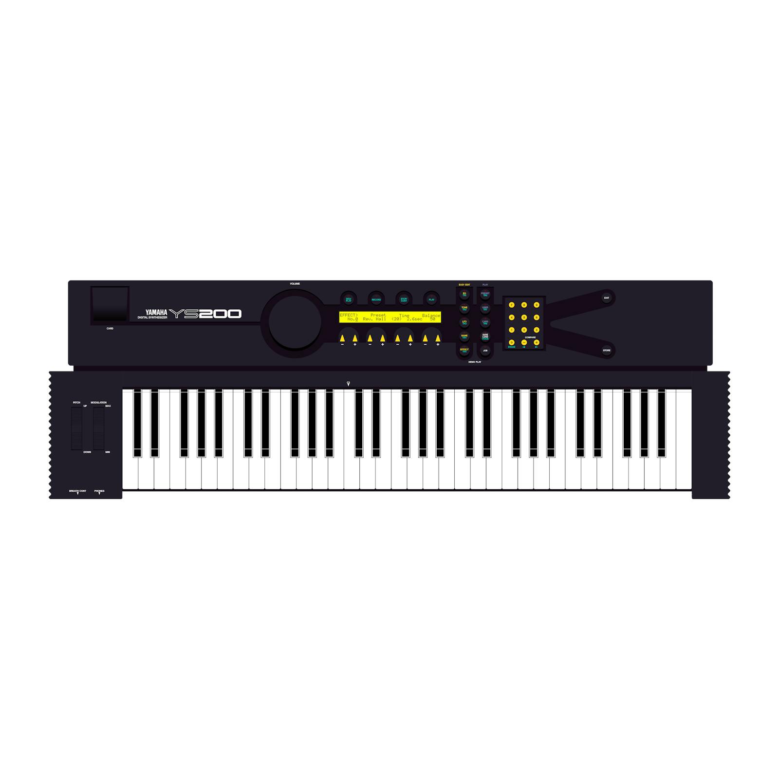 Yamaha YS200 Synthesizers Yamaha black boxes online archive