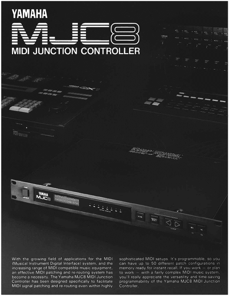 YAMAHA ヤマハ MJC8 MIDIパッチベイ YAMAHA ヤマハ MJC8 MIDIパッチベイ