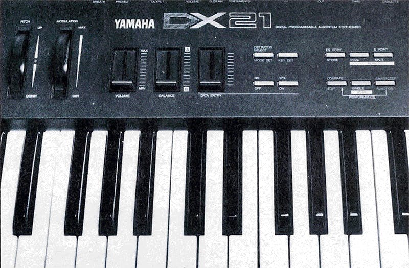 Yamaha DX21 | Synthesizers | Yamaha black boxes online archive Yamaha DX21 | Synthesizers | Yamaha black boxes online archive