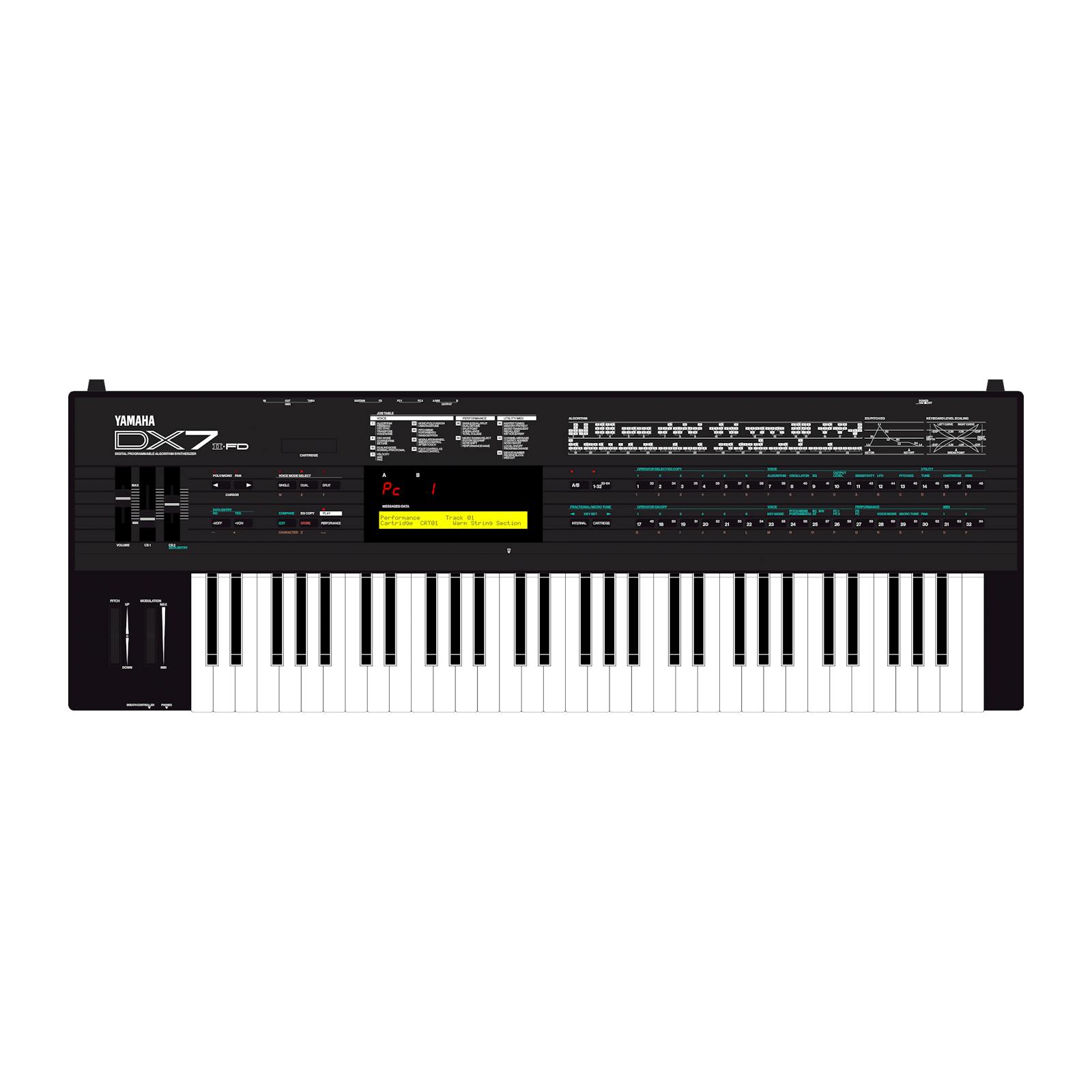 Yamaha DX7 II-FD | Synthesizers | Yamaha black boxes online archive